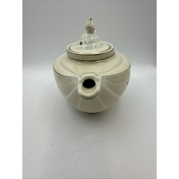 Aladdin Tea Pot Hall Autumn Leaf with Lid and Infuser Vintage MCM - Picture 3 of 15